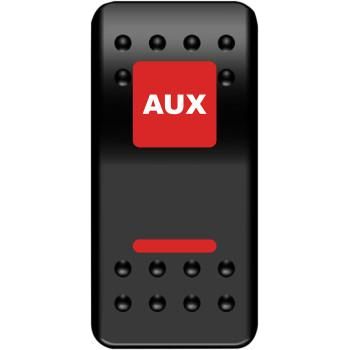 Auxiliary Rocker Switch Red by Moose Utility