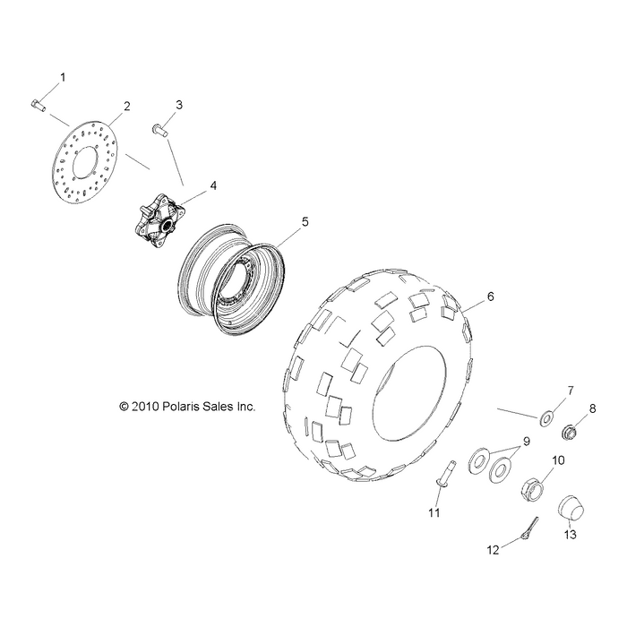 Awd Wheel Hub by Polaris