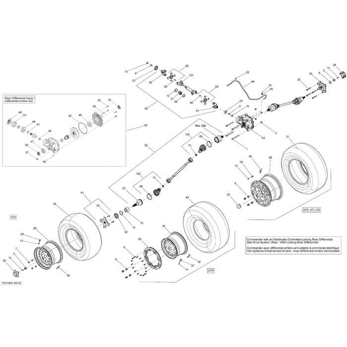 Axle Assy by Can-Am