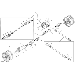 Axle Drive Assy by Can-Am 705402066 OEM Hardware 705402066 Off Road Express Peach St