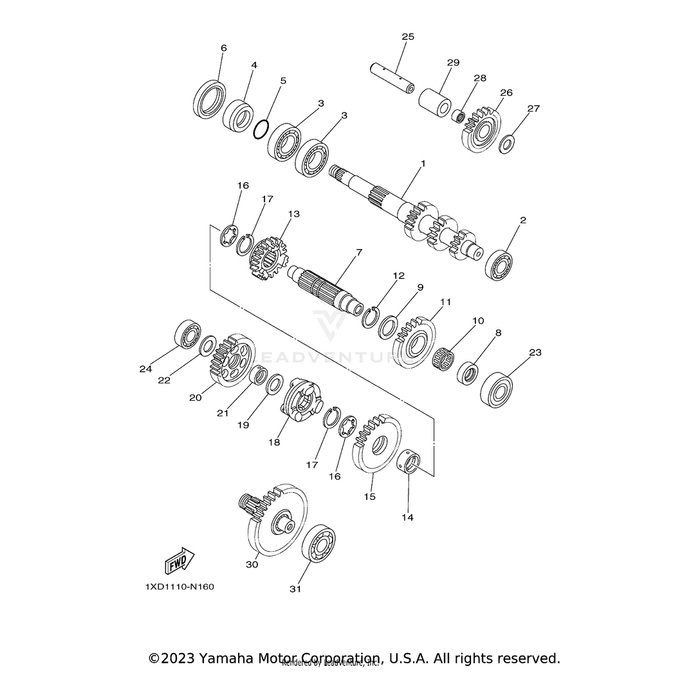 Axle, Drive by Yamaha