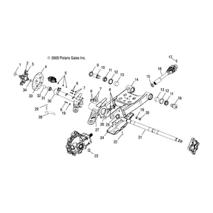 Axle,Tube,Lh,Blk,Vl by Polaris 1013264-067 OEM Hardware P1013264-067 Off Road Express