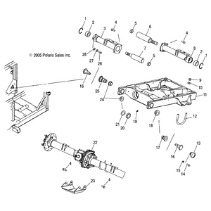 Axle Tube Weld, Right, Gs Blk, by Polaris 1016818-067 OEM Hardware P1016818-067 Off Road Express