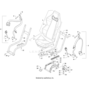 Back, Seat By Arctic Cat 9506-086 OEM Hardware 9506-086 Off Road Express Drop Ship