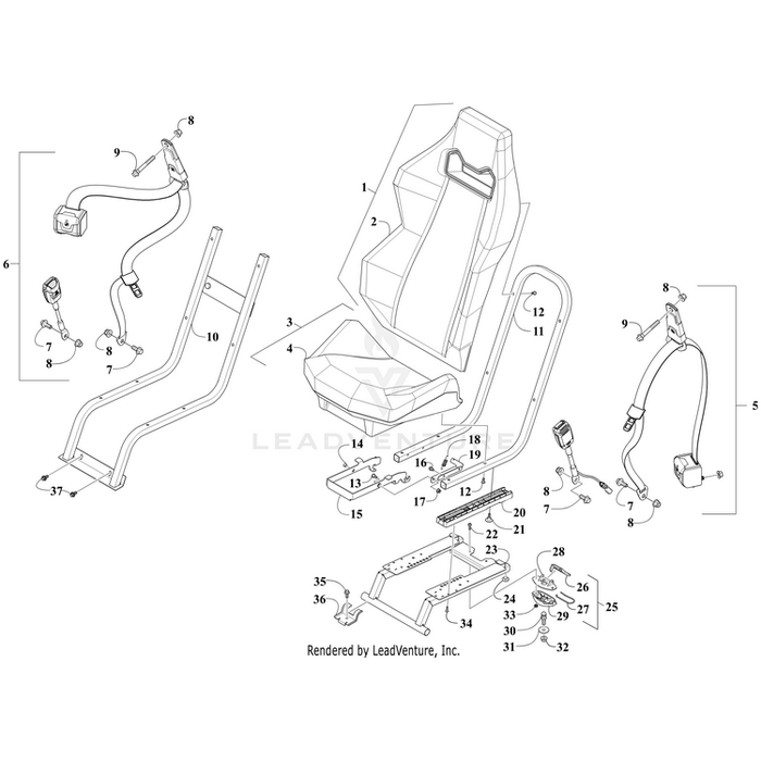 Back,Seat By Arctic Cat