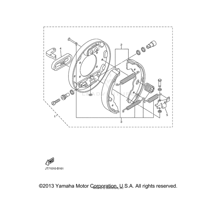 Backing Plate Assembly 2 by Yamaha