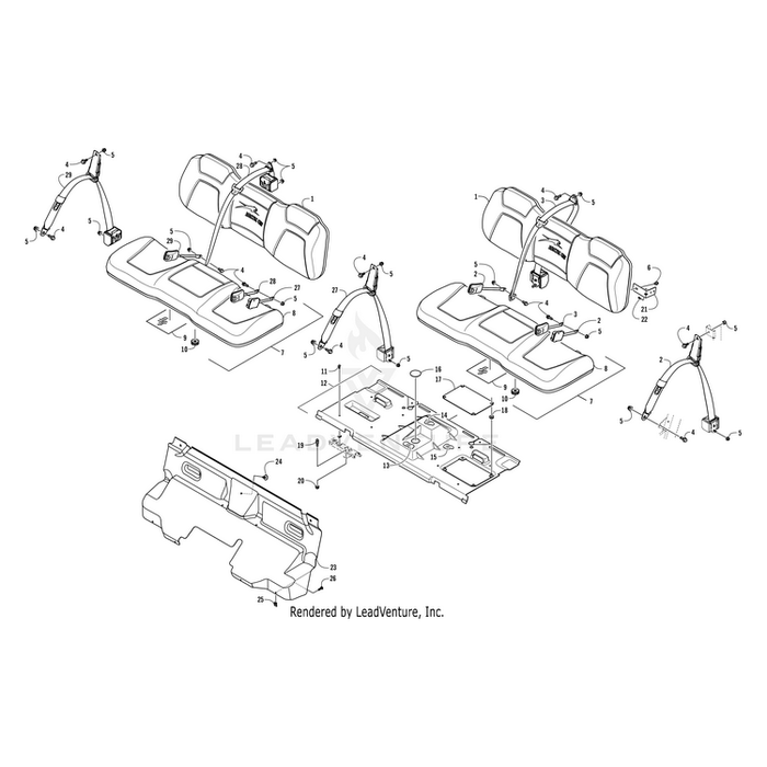 Backrest Assembly By Arctic Cat