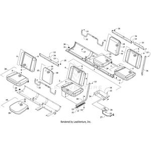 Backrest Assembly By Arctic Cat 8506-303 OEM Hardware 8506-303 Off Road Express