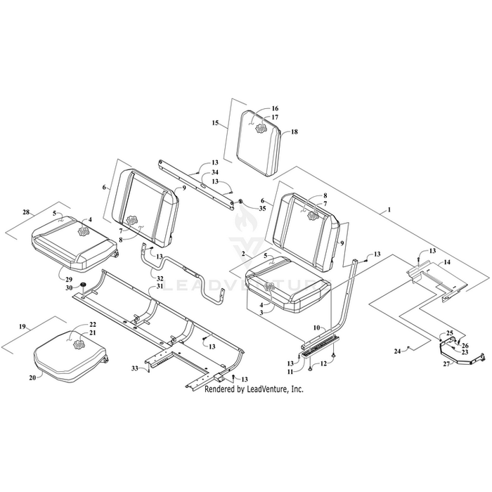 Backrest Assembly By Arctic Cat