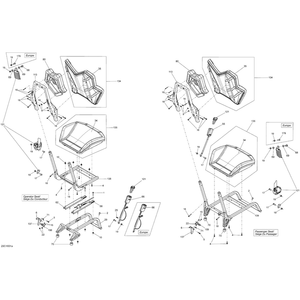 Backrest Assy by Can-Am 708001561 OEM Hardware 708001561 Off Road Express