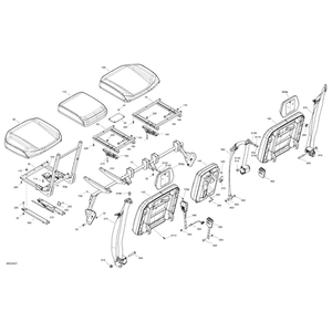 Backrest Assy by Can-Am 708001930 OEM Hardware 708001930 Off Road Express Peach St