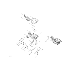 Backrest Assy by Can-Am 708002127 OEM Hardware 708002127 Off Road Express