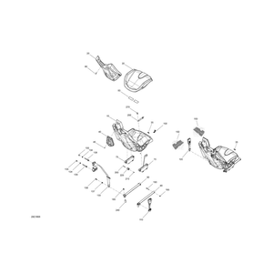 Backrest Assy by Can-Am 708002380 OEM Hardware 708002380 Off Road Express