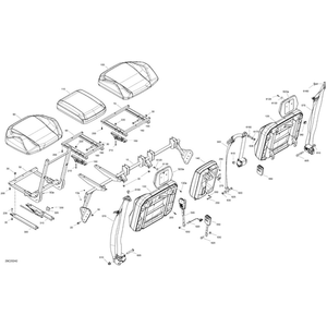 Backrest Assy by Can-Am 708002562 OEM Hardware 708002562 Off Road Express