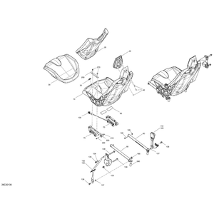 Backrest Assy by Can-Am 708003006 OEM Hardware 708003006 Off Road Express