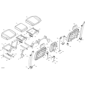 Backrest Assy by Can-Am 708003144 OEM Hardware 708003144 Off Road Express