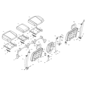 Backrest Assy by Can-Am 708003255 OEM Hardware 708003255 Off Road Express Peach St