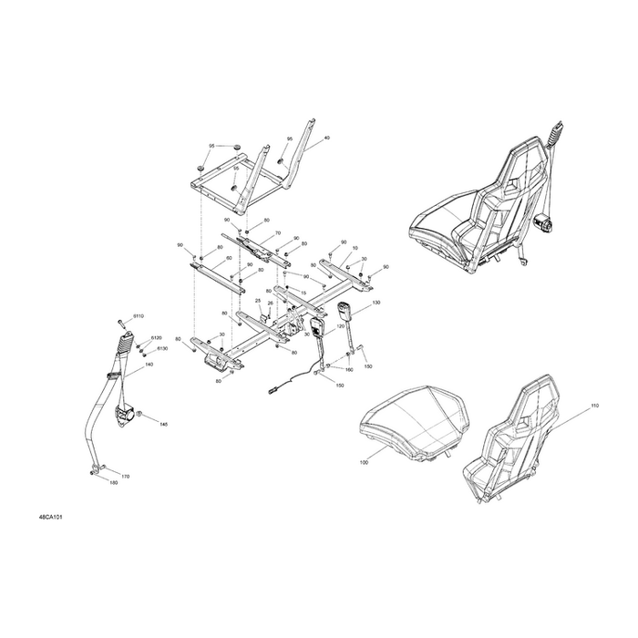 Backrest Assy by Can-Am