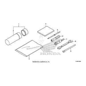 Bag, Owners Manual by Honda 83642-HM5-A10 OEM Hardware 83642-HM5-A10 Off Road Express Peach St