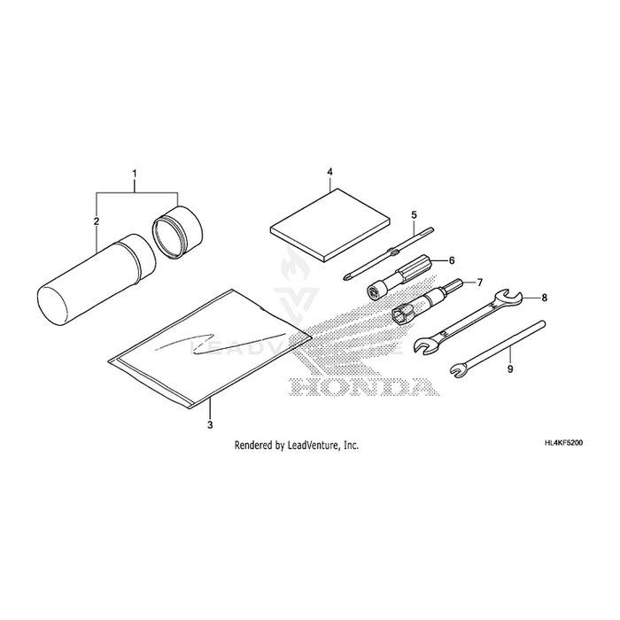 Bag, Owners Manual by Honda