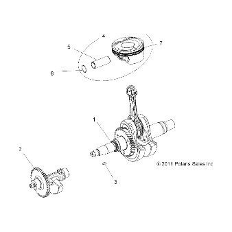 Balance Shaft Assembly by Polaris