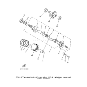 Balancer Assembly by Yamaha 5ND-11500-00-00 OEM Hardware 5ND-11500-00-00 Off Road Express