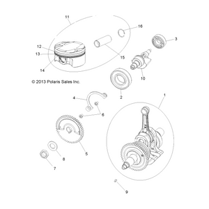 Balancer Shaft Assembly by Polaris 1204606 OEM Hardware P1204606 Off Road Express