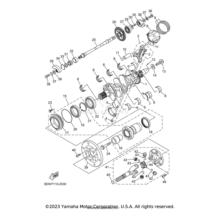 Balancer Weight Gear Comp by Yamaha