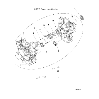 Ball Bearing, 40 X 80 X 18 by Polaris