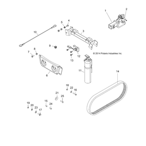 Ball-Hitch,2 ,3/4X1 3/4 Shank by Polaris 2204461 OEM Hardware P2204461 Off Road Express