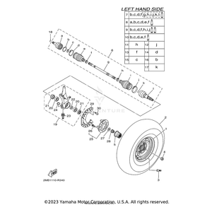 Ball Joint Set by Yamaha 1XD-F530T-10-00 OEM Hardware 1XD-F530T-10-00 Off Road Express