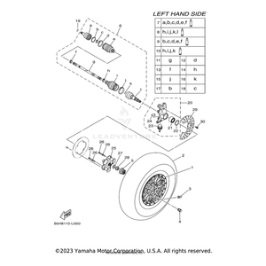 Ball Joint Set by Yamaha 2HC-2510F-01-00 OEM Hardware 2HC-2510F-01-00 Off Road Express