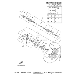 Ball Joint Set by Yamaha 5B4-F510F-00-00 OEM Hardware 5B4-F510F-00-00 Off Road Express