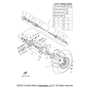 Ball Joint Set by Yamaha 5B4-F530T-00-00 OEM Hardware 5B4-F530T-00-00 Off Road Express