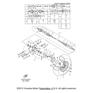 Ball Joint Set by Yamaha 5UG-F530T-11-00 OEM Hardware 5UG-F530T-11-00 Off Road Express