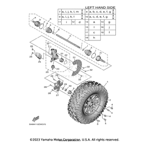 Ball Joint Set by Yamaha B4J-2510F-00-00 OEM Hardware B4J-2510F-00-00 Off Road Express