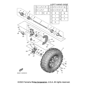 Ball Joint Set by Yamaha B4J-2510F-01-00 OEM Hardware B4J-2510F-01-00 Off Road Express