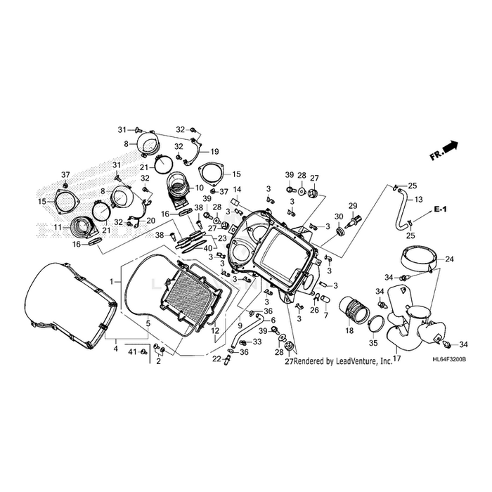 Band, Air Cleaner Connecting Tube (62) by Honda