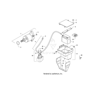 Band Battery By Arctic Cat 3304-434 OEM Hardware 3304-434 Off Road Express