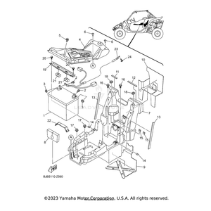 Band, Battery by Yamaha 2T4-82131-00-00 OEM Hardware 2T4-82131-00-00 Off Road Express