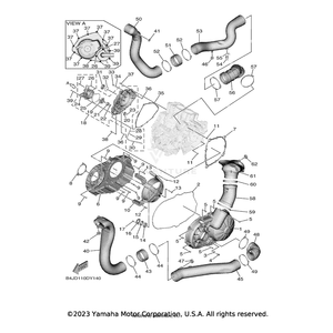 Band, Clamp by Yamaha B4J-G2821-01-00 OEM Hardware B4J-G2821-01-00 Off Road Express