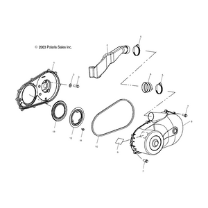 Band Clamp, Narrow by Polaris 7080707 OEM Hardware P7080707 Off Road Express