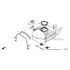 Band, Front Fuel Tank Mounting by Honda 17516-HL3-A00 OEM Hardware 17516-HL3-A00 Off Road Express Peach St