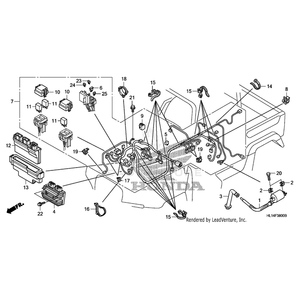 Band, Harness Offset (30) (145Mm) (Dark Gray) by Honda 32133-SLA-003 OEM Hardware 32133-SLA-003 Off Road Express Peach St