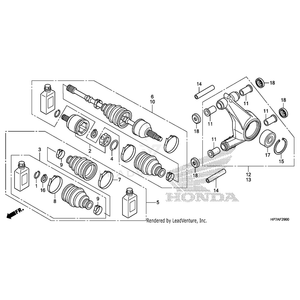 Band, Inboard Boot by Honda 42337-HP7-A01 OEM Hardware 42337-HP7-A01 Off Road Express Peach St