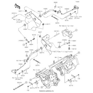 Band,L=123 by Kawasaki 92072-030 OEM Hardware 92072-030 Off Road Express Peach St