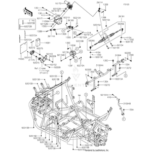 Band,L=140 by Kawasaki 92072-1293 OEM Hardware 92072-1293 Off Road Express Peach St