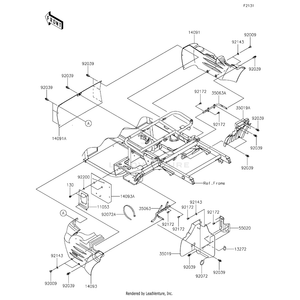 Band,L=368.3 by Kawasaki 92072-3872 OEM Hardware 92072-3872 Off Road Express Peach St