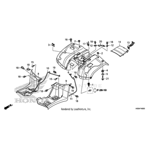 Band, Tool Box by Honda 80214-HM5-850 OEM Hardware 80214-HM5-850 Off Road Express Peach St