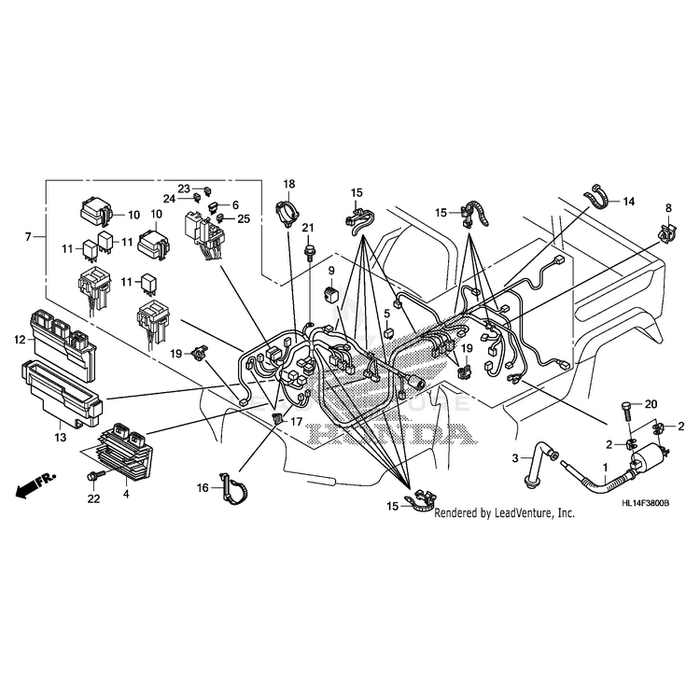 Band, Wire Harness by Honda